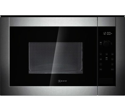 NEFF  H11WE60N0G Built-in Solo Microwave - Stainless Steel